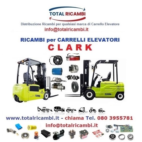Kit Spazzole Per Carrello Elevatore Clark, Ricambio 1810648, Surplus Mai Usato